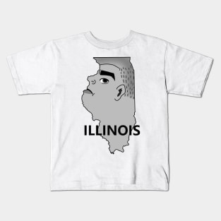 A funny map of Illinois 2 Kids T-Shirt